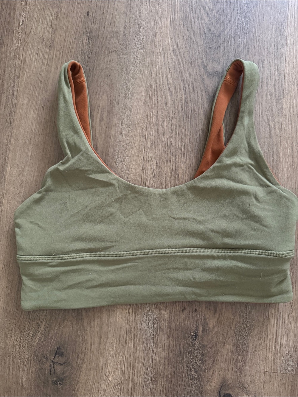 Align Bra Reversible Bronze Green & Rust